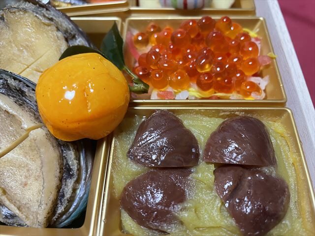 婦人画報おせち梅いくらなます・栗きんとん
